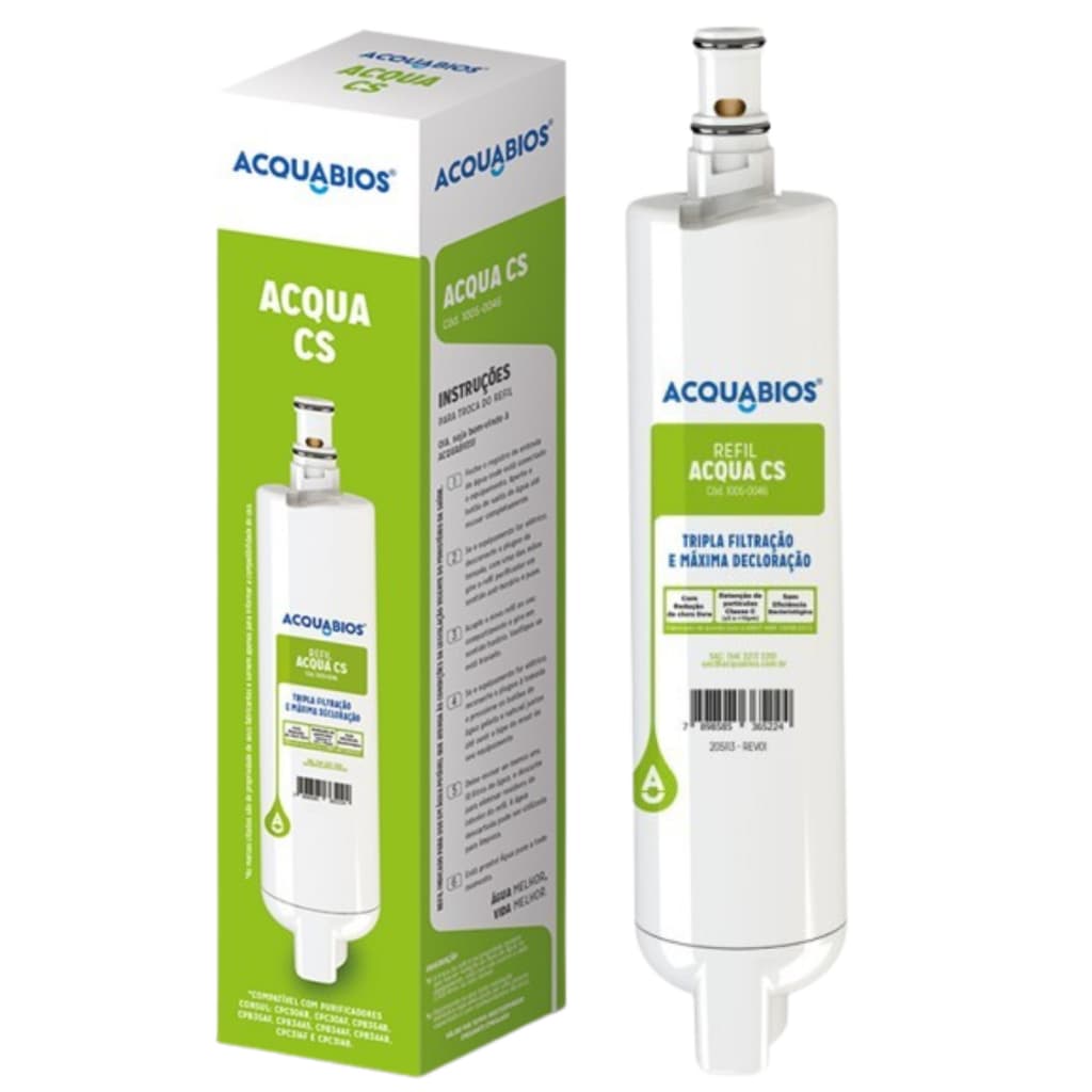 Refil Filtro Compatível com Consul Facilite Cpc30 Cpc31 Cpb34 Cpb35 Cpb36 Purificador de Água