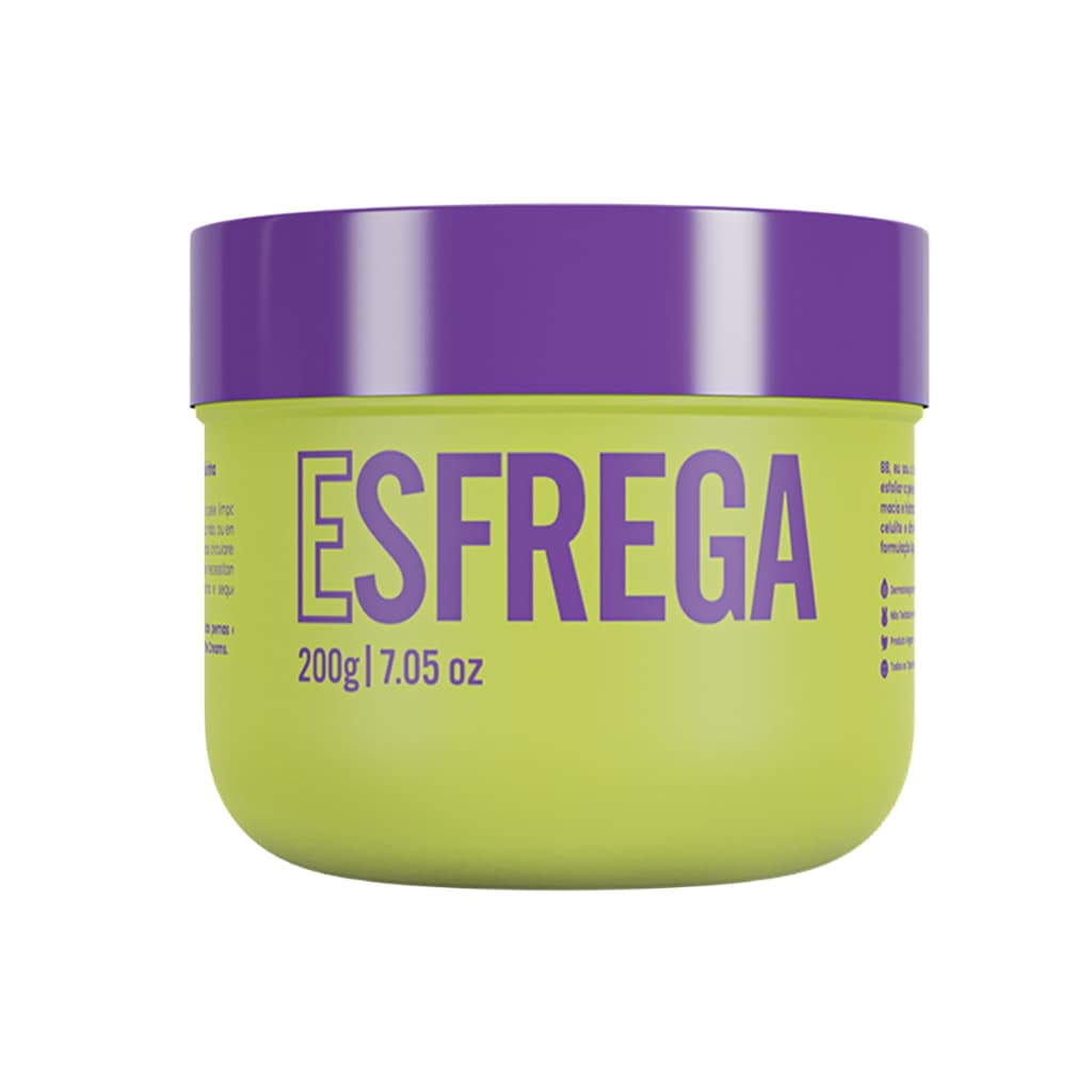 Esfoliante Creme Corporal Esfrega 200g Prevenção Estrias Hidratação e Celulite Renovação Celular