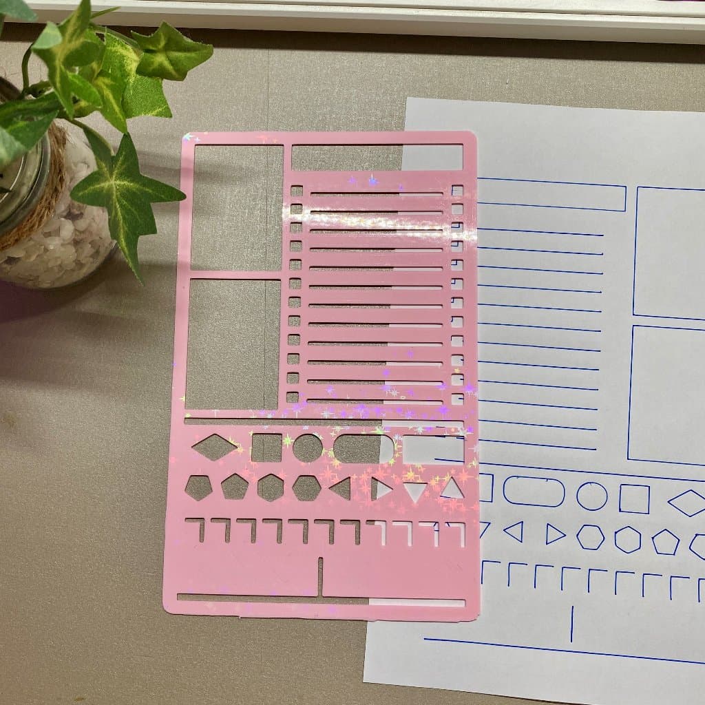 ✨ Stencil para Bullet Journal e Planner