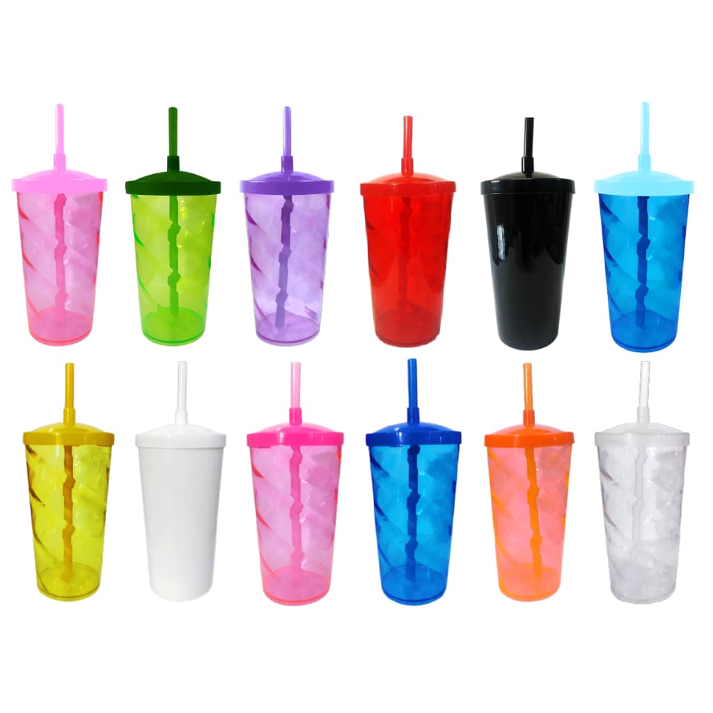 Kit com 15 Copos Twister 500 ML - Festa Infantil - Decoração - Artigos de Festas