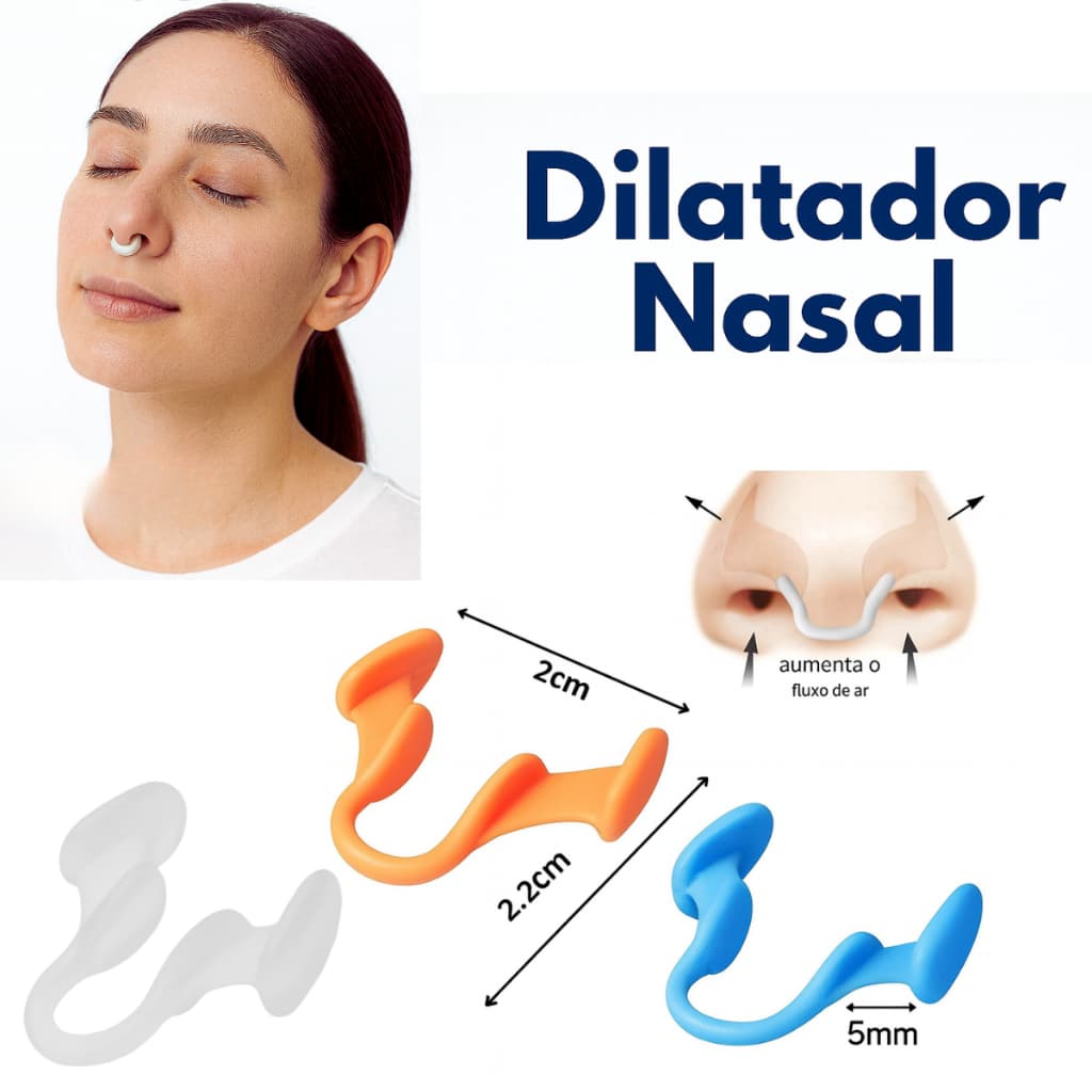Dilatador Nasal Anti Ronco apneia do sono Silicone Durma bem