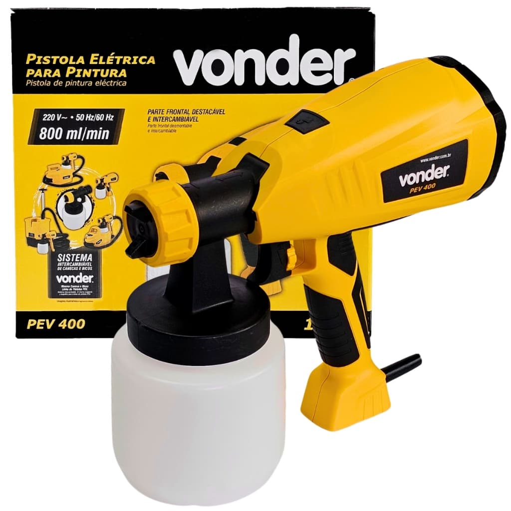 Pistola Elétrica Vonder Para Pintura PEV 400