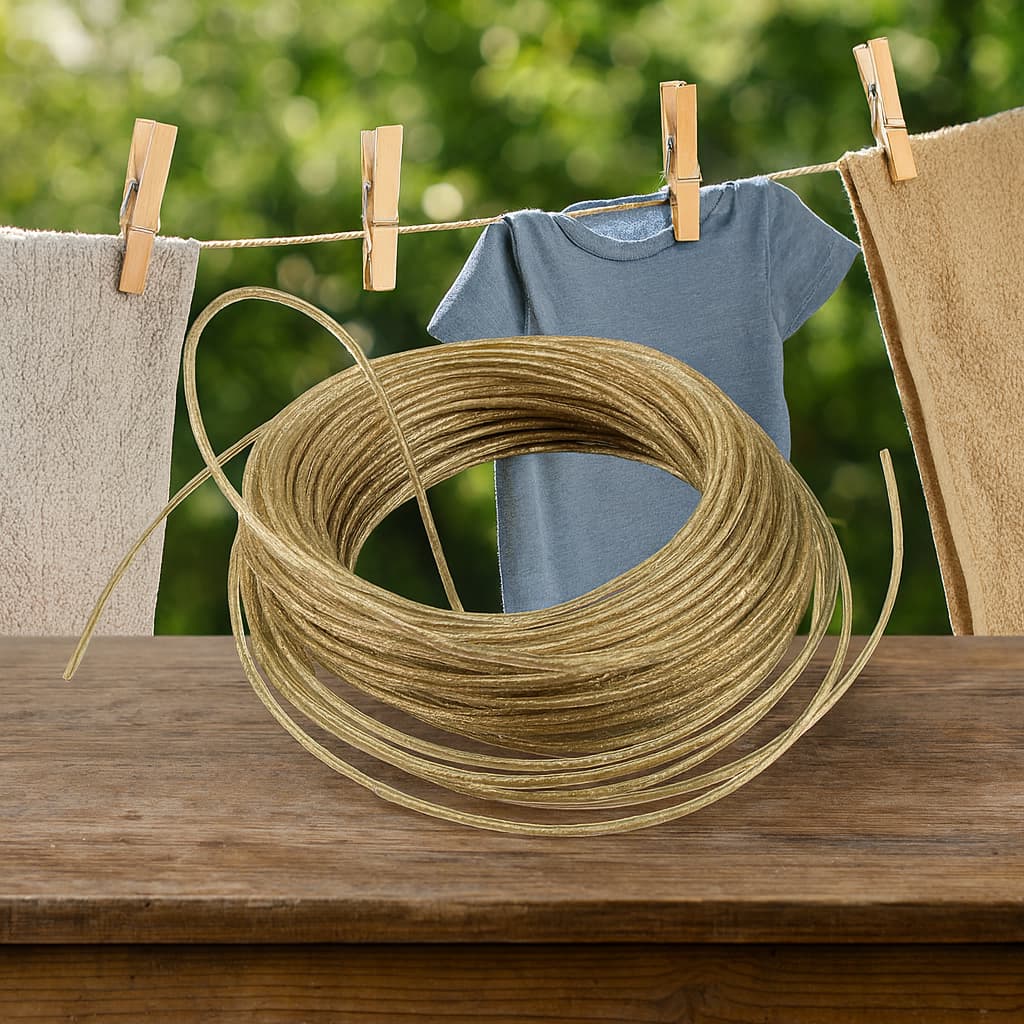 Kit 1 / 2 / 3 / 4 / 5 / 6  Varal de Aço Revestido PVC Corda Para Roupa Reforçada 10 Metros cada