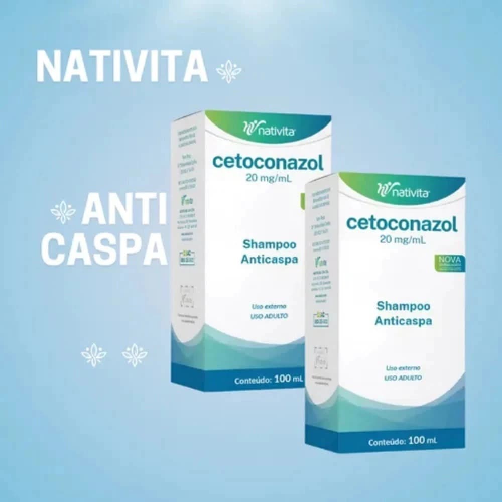 Kit 2x Shampoo Anticaspa Uso Diário – Limpeza do Couro Cabeludo 100ml