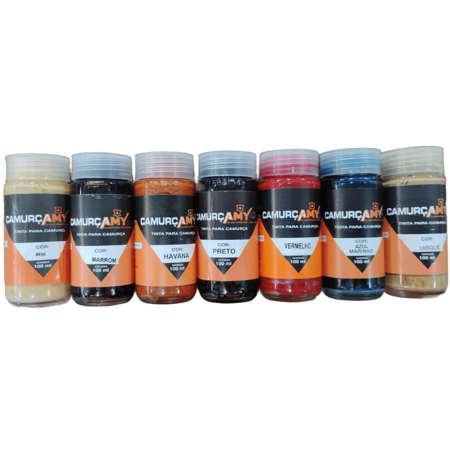 Tinta CamurçaAmy Forte – Para Couro Camurça | Sapato, Bolsa, Bota, Tênis | Várias Cores - 100ml