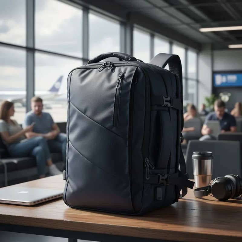 Mochila de Viagem Feminina Masculina Expansível Notebook 22L-38L Porta USB Trabalho Escola Faculdade