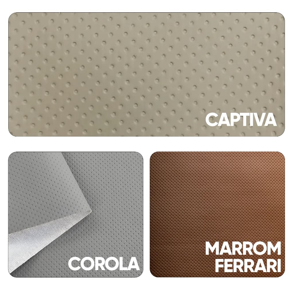 Courvin Stick Semi Perfurado Revestimento Couro Sintético 1x1,40m Banco Estofado Automotivo