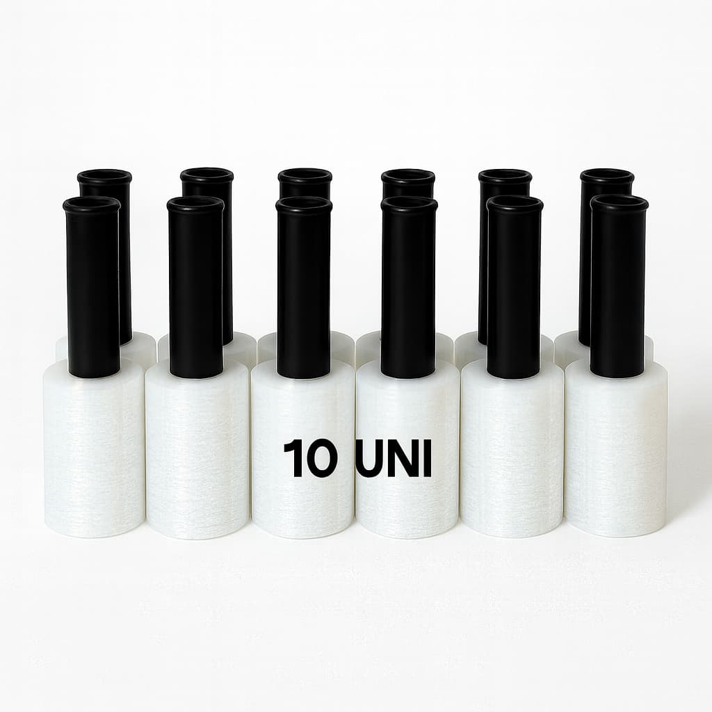 10 Rolos de filme stretch plastico com aplicador 10cm x 100mts Protetor Volante