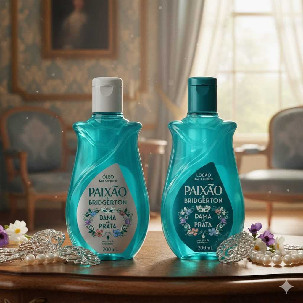 Kit Bridegernto Paixão Dama De Prata Hidratante e Oleo Corporal 200ml