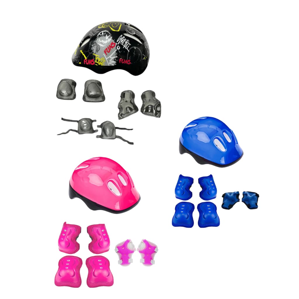 Kit Completo de Segurança Infantil 7 Peças para Bike, Skate e Patins