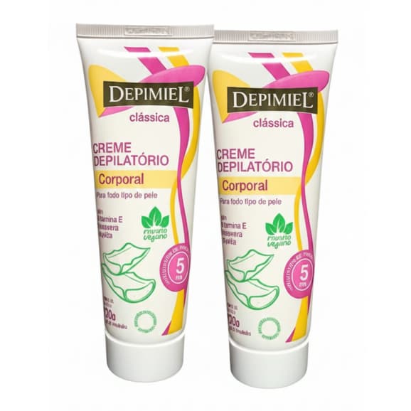 Creme Depilatório Depimiel 120g Kit com 2 unidades