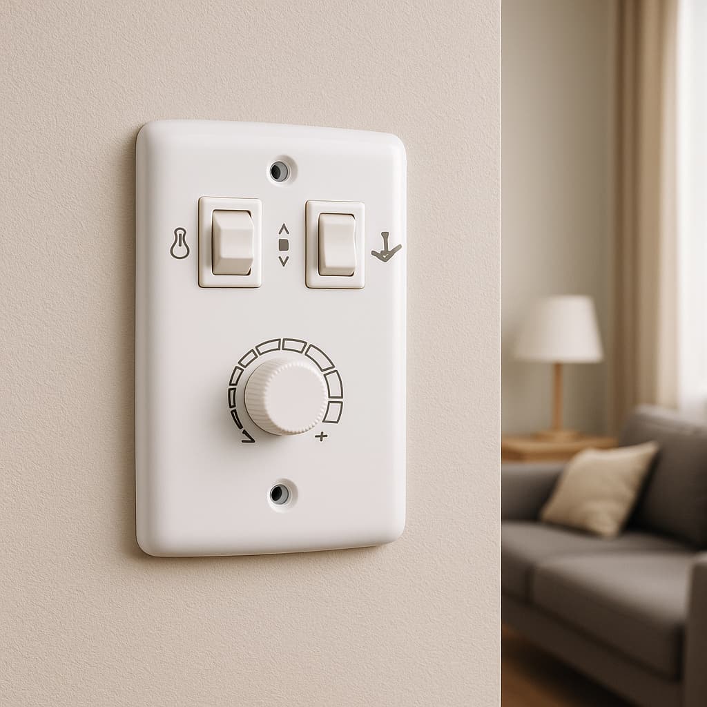 Controle Velocidade Ventilador de Teto 4x2 Dimmer Rotativo Bivolt 400w