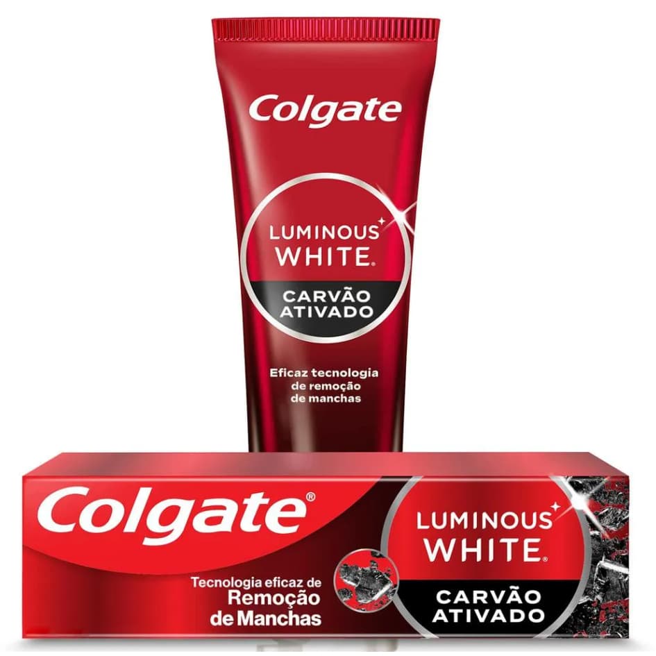 Creme Dental Colgate Luminous White Carvão Ativado 70g Colgate