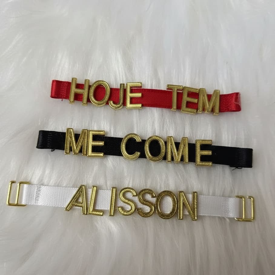 Acessório de Calcinha Lingerie Personalizada com Nome do Seu Parceiro(a) até 8 letras