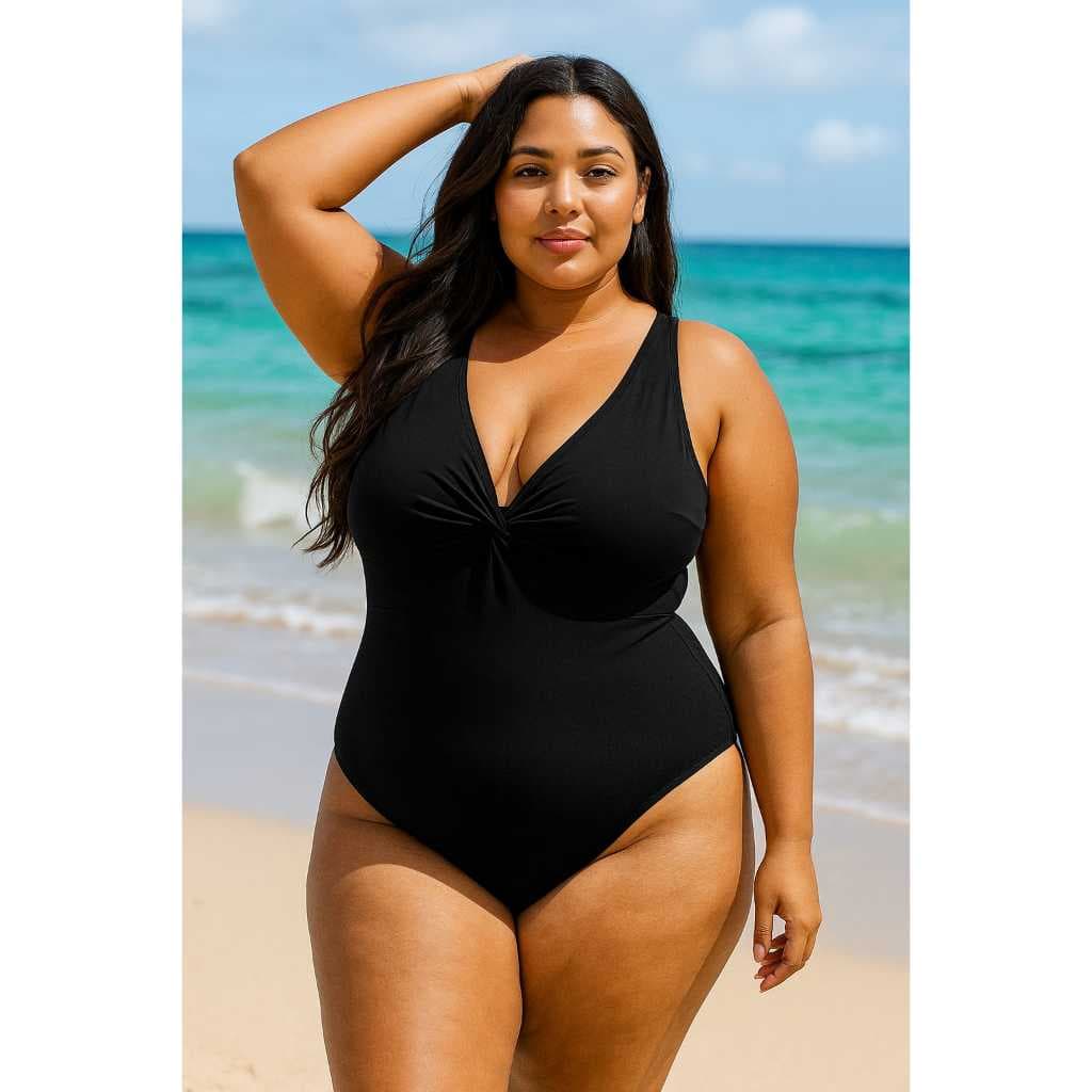 Maiô Body Plus Size Feminino Moda Praia Costa Nua Alça Larga Tamanhos Grandes tendência 2026