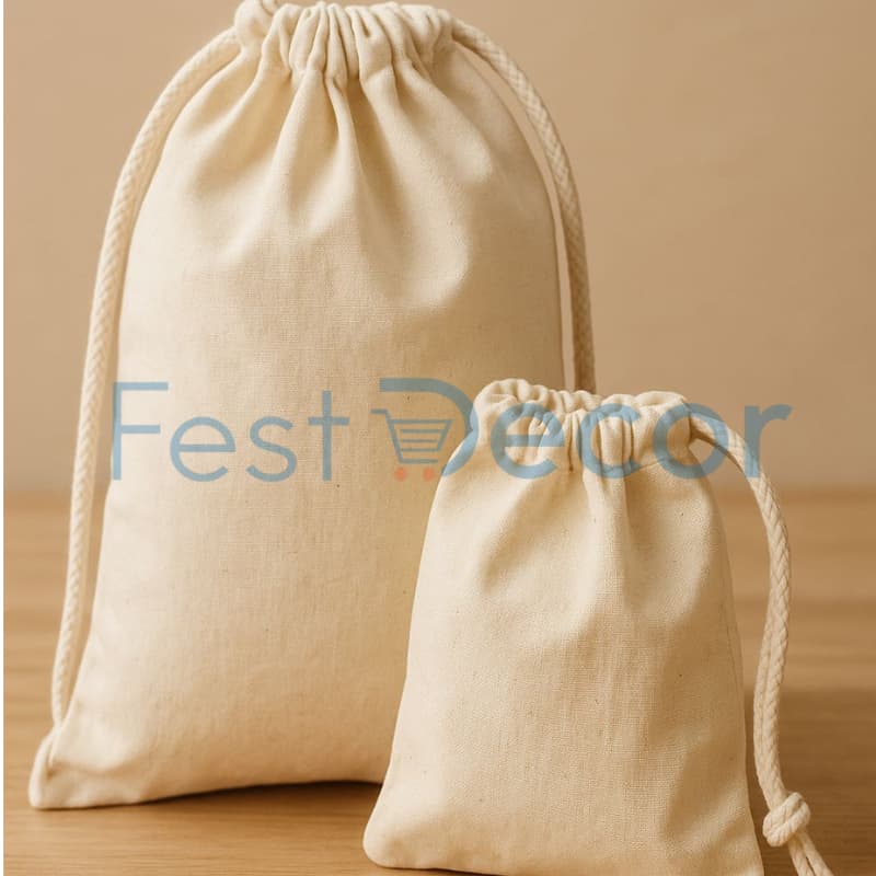 10 Saquinhos Ecologicos 33x23 Ecobag 100%  algodão cru natural para lembrancinhas