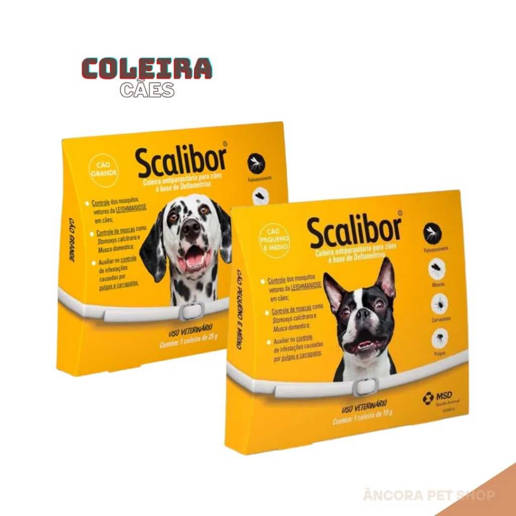 Coleira Antipulgas e Carrapatos Scalibor - Proteção Completa para Cães