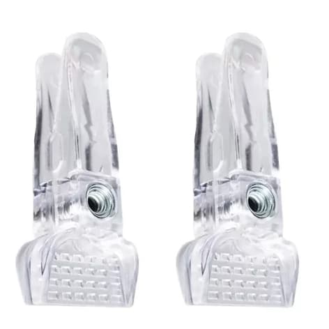 Kit 50 Presilhas Acrílico Cristal Transparente p/ Cabides