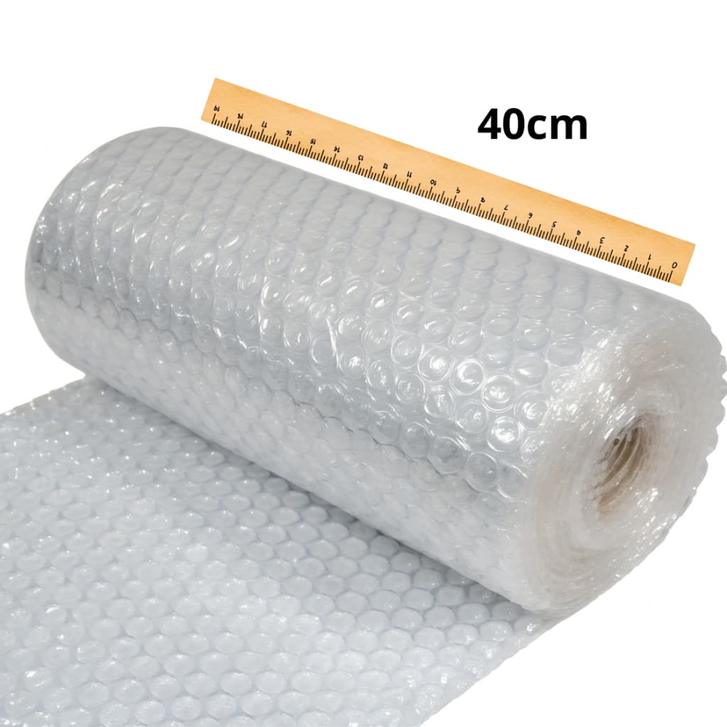 Plástico Bolha 40cm / 10 metros– Rolo para Embalagem, Proteção e Envio de Produtos