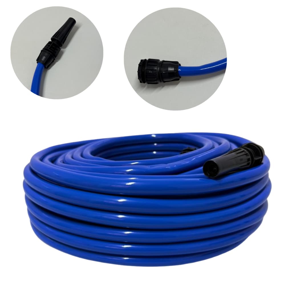 Mangueira de Jardim Reforçada Lisa Flexível e Resistente 5m a 50m Completa com Esguicho