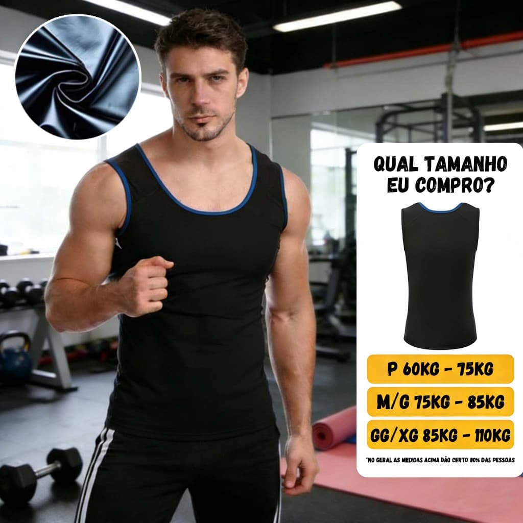 Casaco De Treino De Sauna Esportivo Masculino Camisa De Ginástica De Compressão De Barriga Plana Fato Corrida De Suor