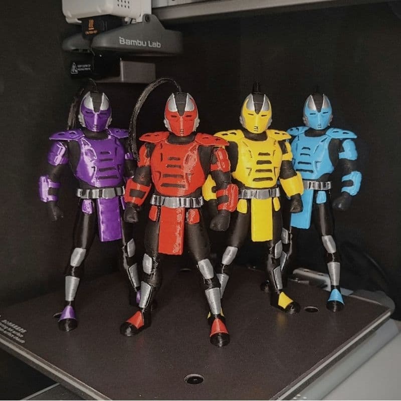 Boneco articulado Mortal Kombat Ninja