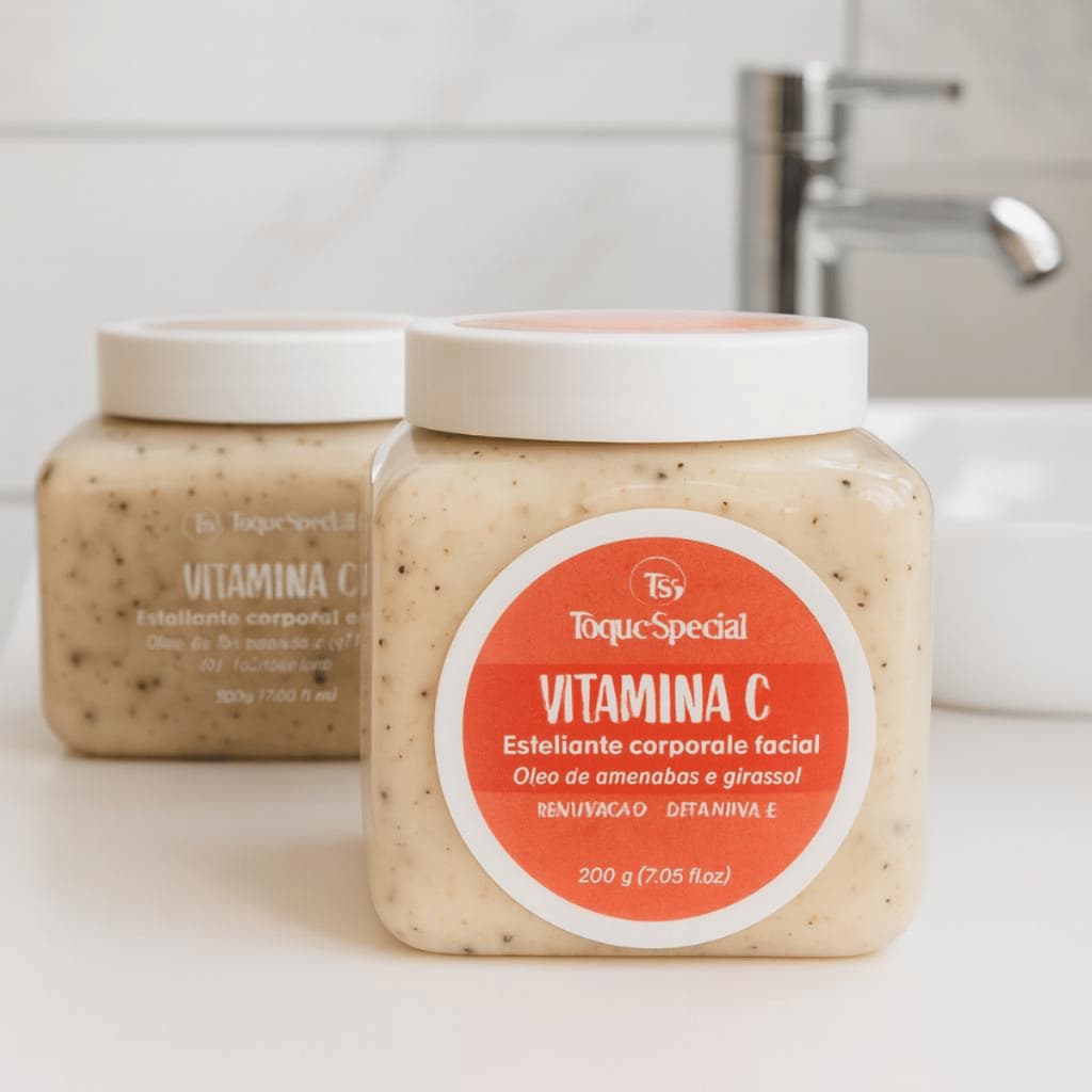 Esfoliante Corporal e Facial Hidratante – Remove Impurezas, Renova e Deixa a Pele Macia e Radiante