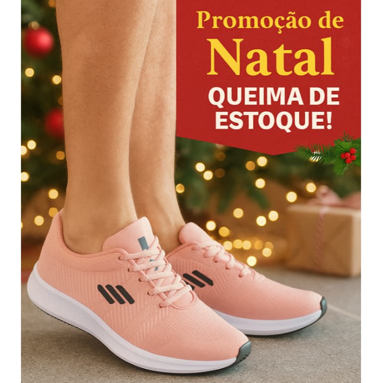 Tênis O2X Feminino Fitness Esportivo Academia Caminhada