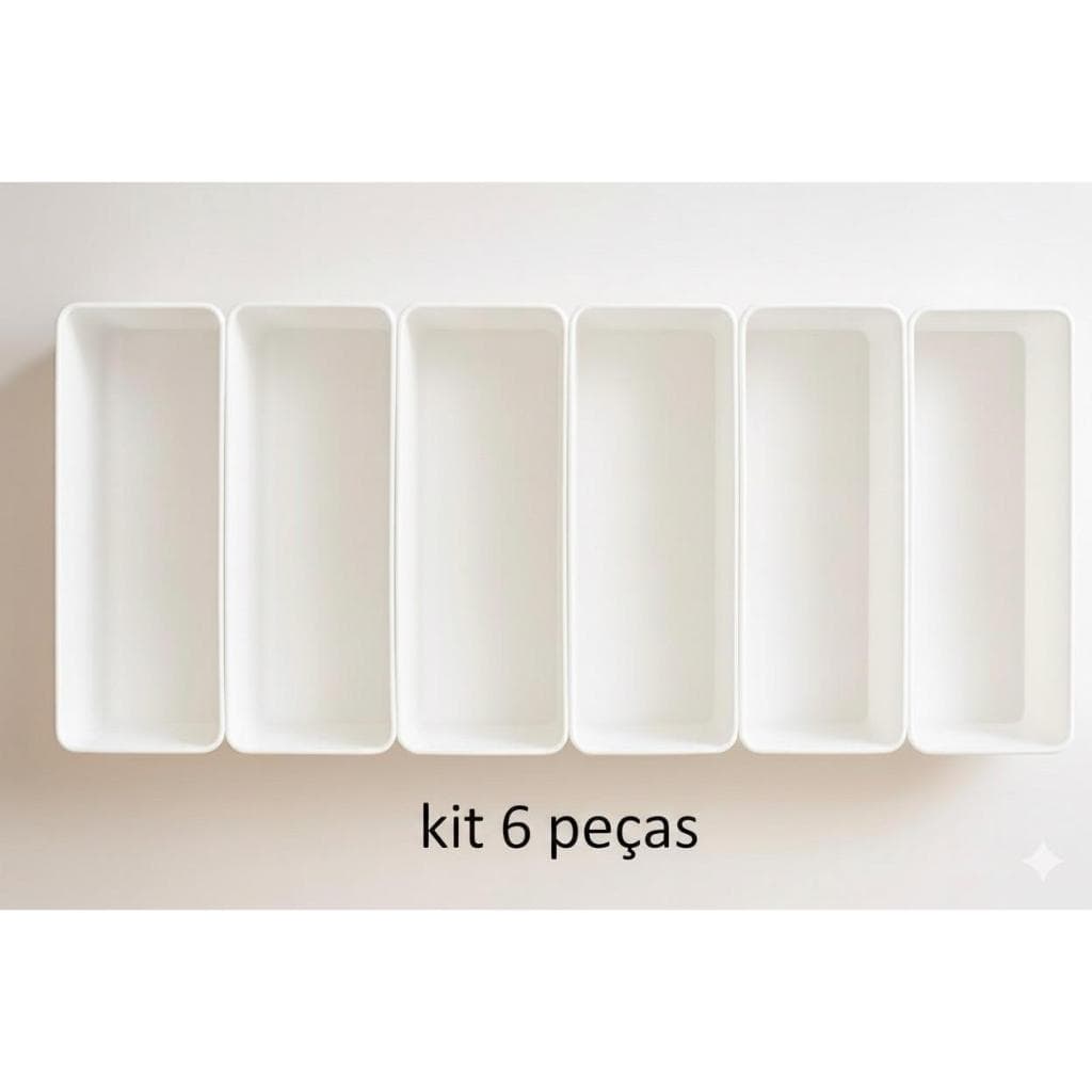 KIT 6 e 10 Organizadores Modular  Multiuso para Gavetas Armário Closet Escolar. Organize sua Casa agora !!