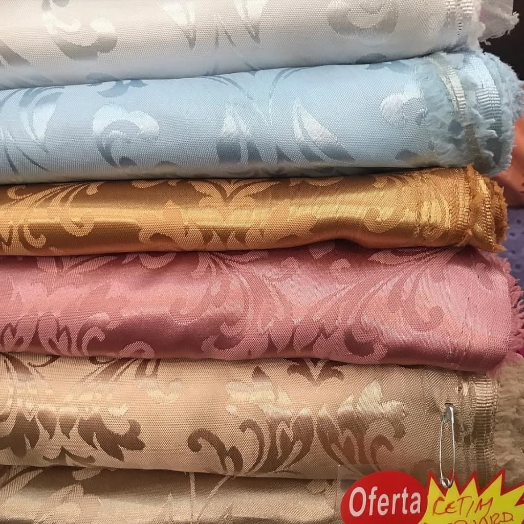 Tecido Cetim Jacquard Premium – Brilho Sofisticado, Alta Qualidade tecido encorpado  | Venda no Metro
