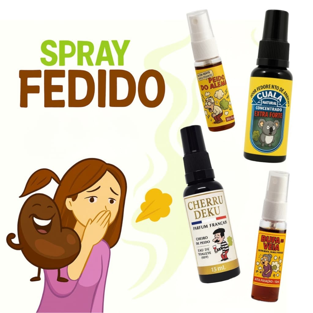 Spray Peido Perfume Fedido Alemao Pum Bufa Pegadinha Trolagem Amigo Brincadeira