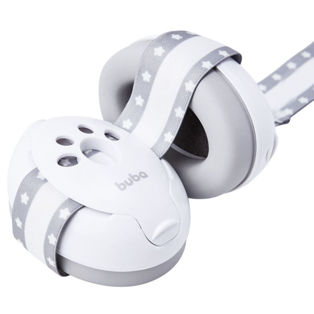 Protetor Auricular Infantil +0m com Faixa Confortável Bolsa de Armazenar Buba