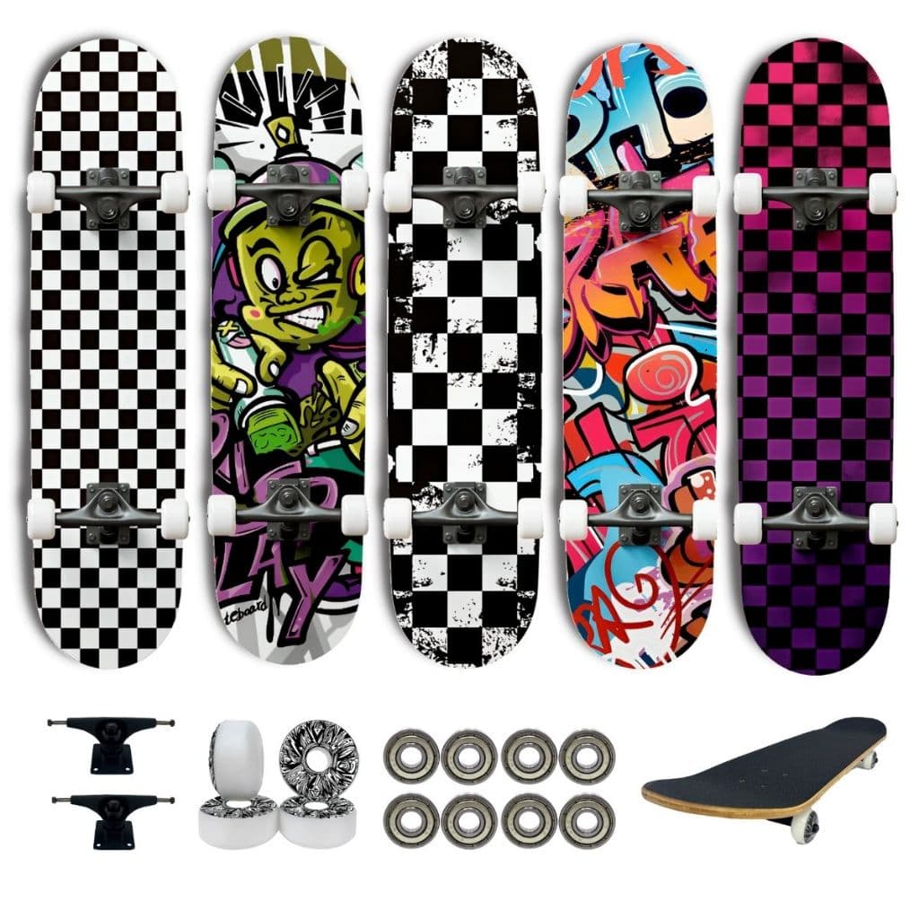 Skate Semi Profissional Montado Modelos 7.8 Completo