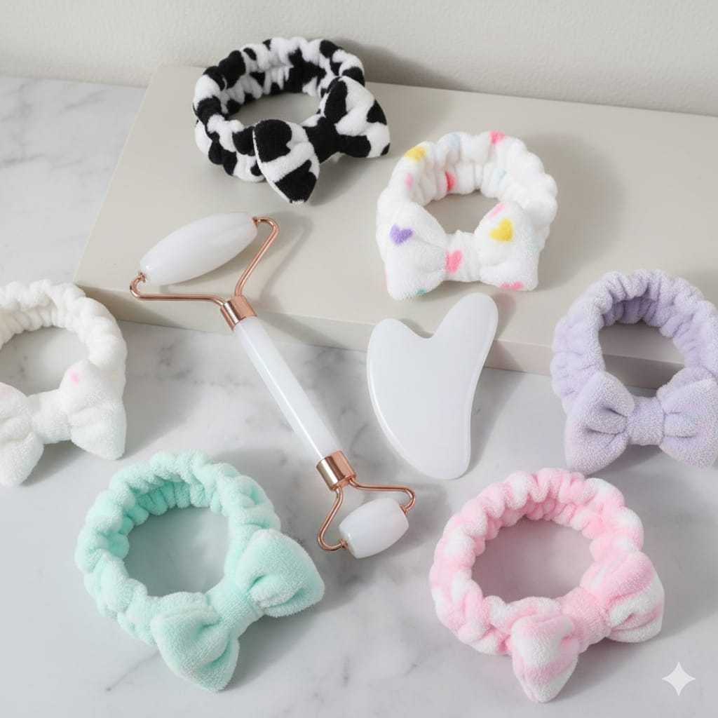 Rolos Rolinho Massageador Pedra De Jade no rosto - Facial Anti Rugas