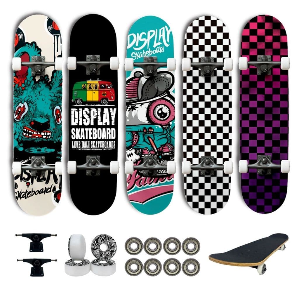 Skate Semi Profissional Montado Completo Modelos 7.5