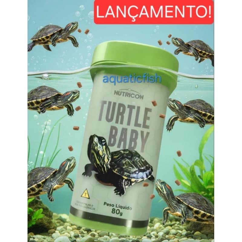Ração para tartaruga filhotes Turtle baby - Nutricon
