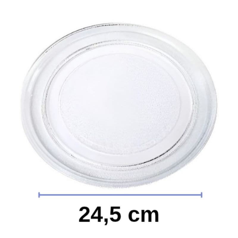 Prato Interno para Micro-Ondas - Medida: 24,5 cm