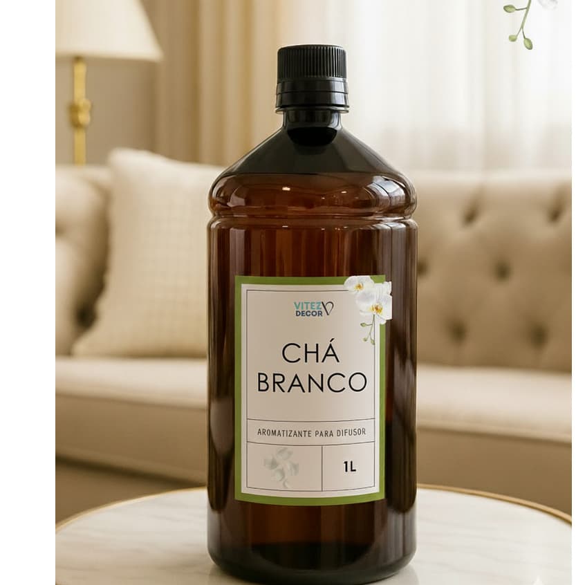 Refil de Aromatizador para Difusor varetas  1 litro CHÁ BRANCO