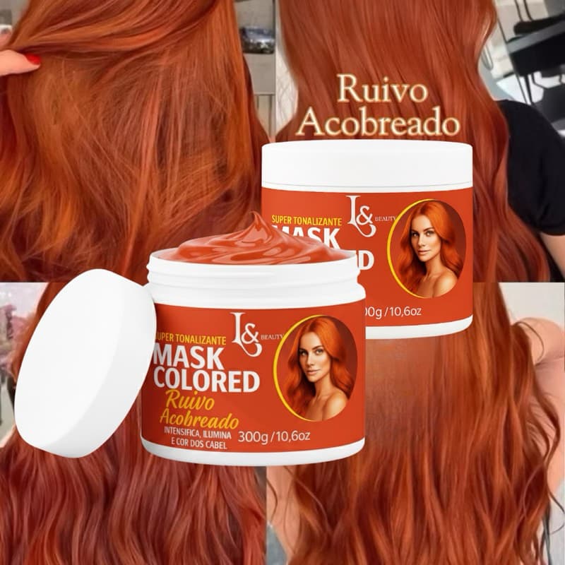 Super Tonalizante S/Amônia Ruivo Acobreado L&beauty 300g Colored