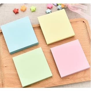 Bloco de Notas Adesivas 3x3, 6 Blocos em Cores Pastel com 100 Folhas Cada