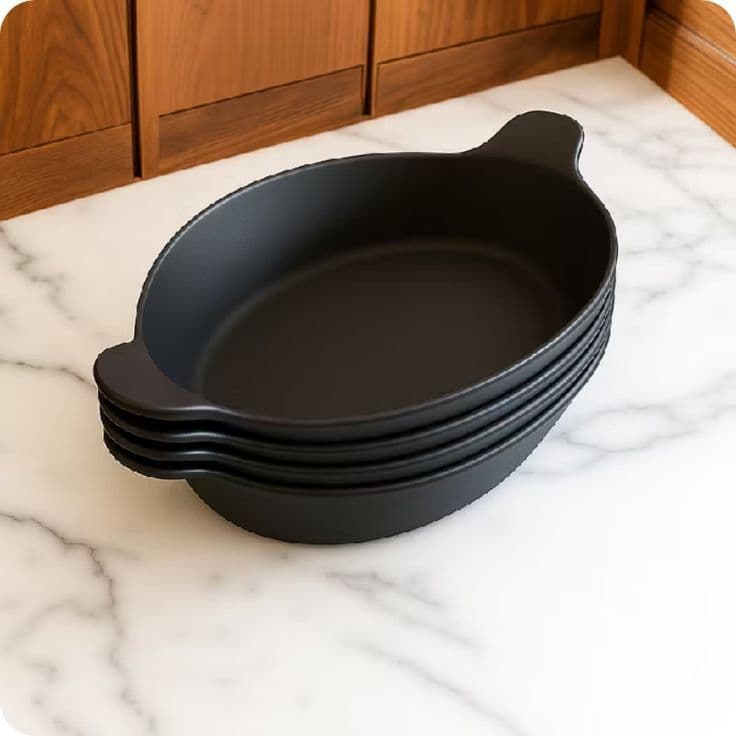 Petisqueira Barquinha Canoa PRETA; Kit 3,5,10,15 ou 20 Canoas(Plástico). Petisco/Porções/Salada.