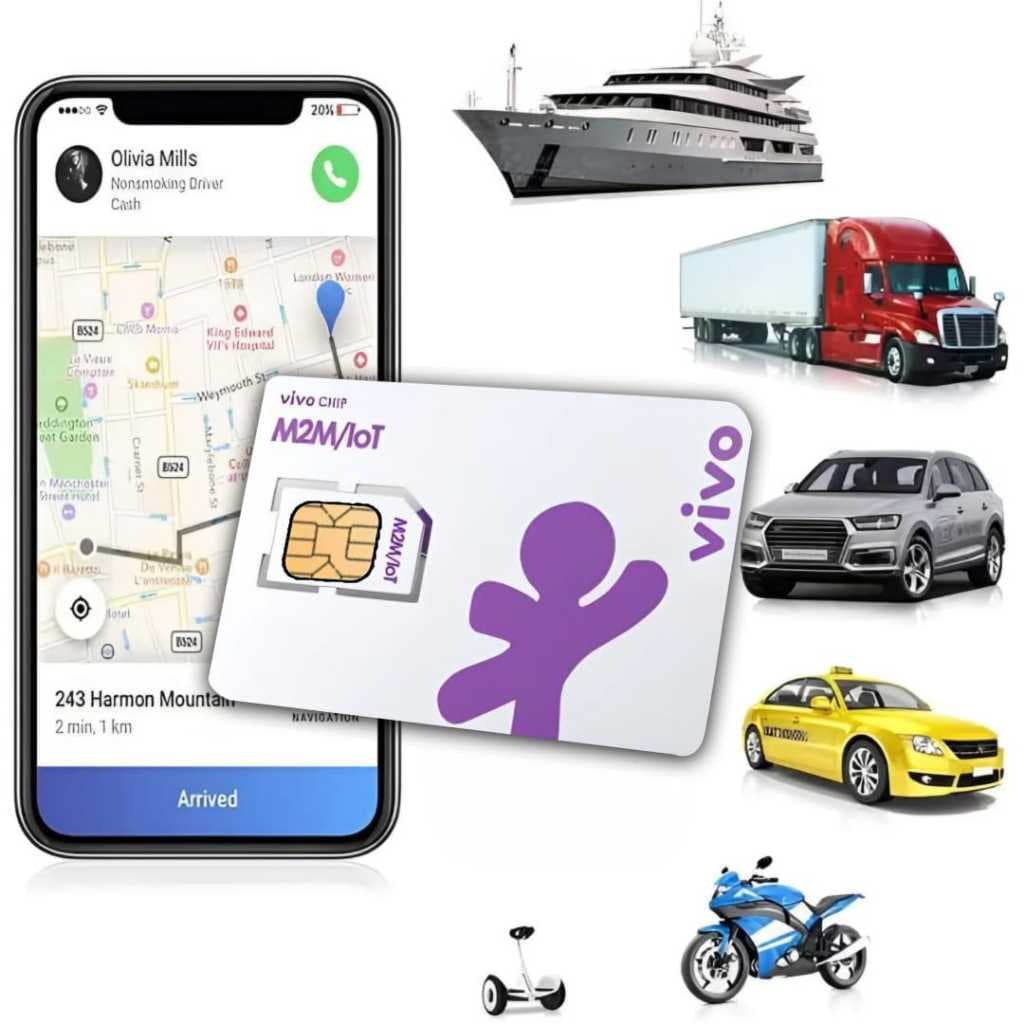 Chip vivo m2m para Rastreador mais app