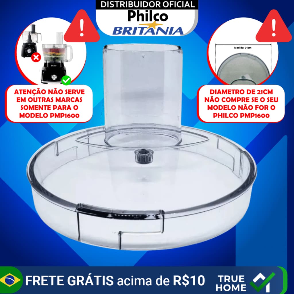 TAMPA DA JARRA PMP1600P ORIGINAL MULTIPROCESSADOR PHILCO