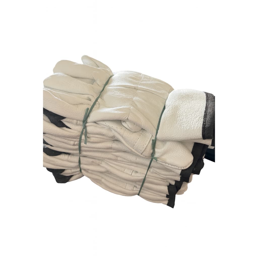 KIT Luva de Vaqueta Petroleira  Profissional Colorida Couro Legítimo Costura Reforçada EPI com CA Trabalho Pesado