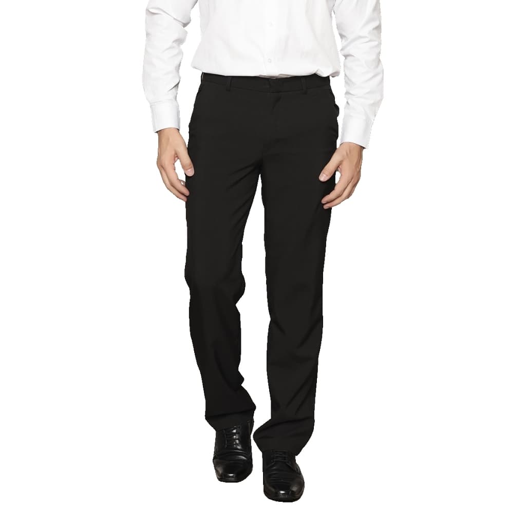 Calças sociais masculinas, adequadas para uso no escritório.