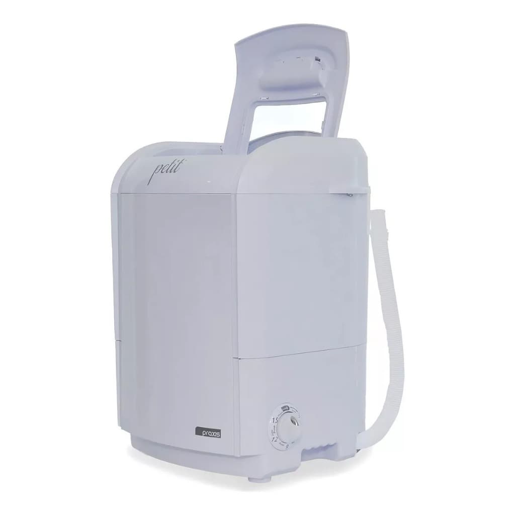 Mini Lavadora 1,2Kg semi-automática Praxis 150W Branca