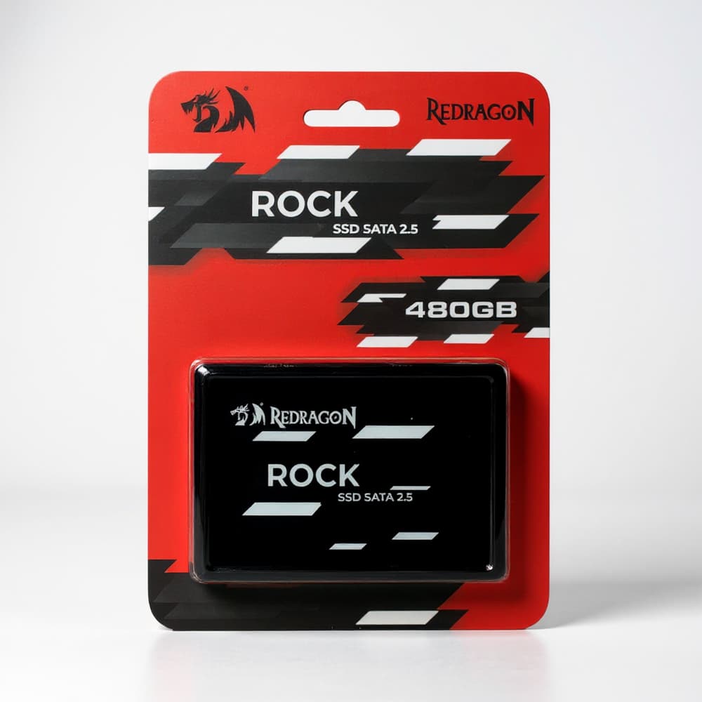 SSD 480GB REDRAGON ROCK SATA 3 2.5" GD-312 - 520/470 MB/s - Desempenho Rápido e Confiável com Custo Beneficio
