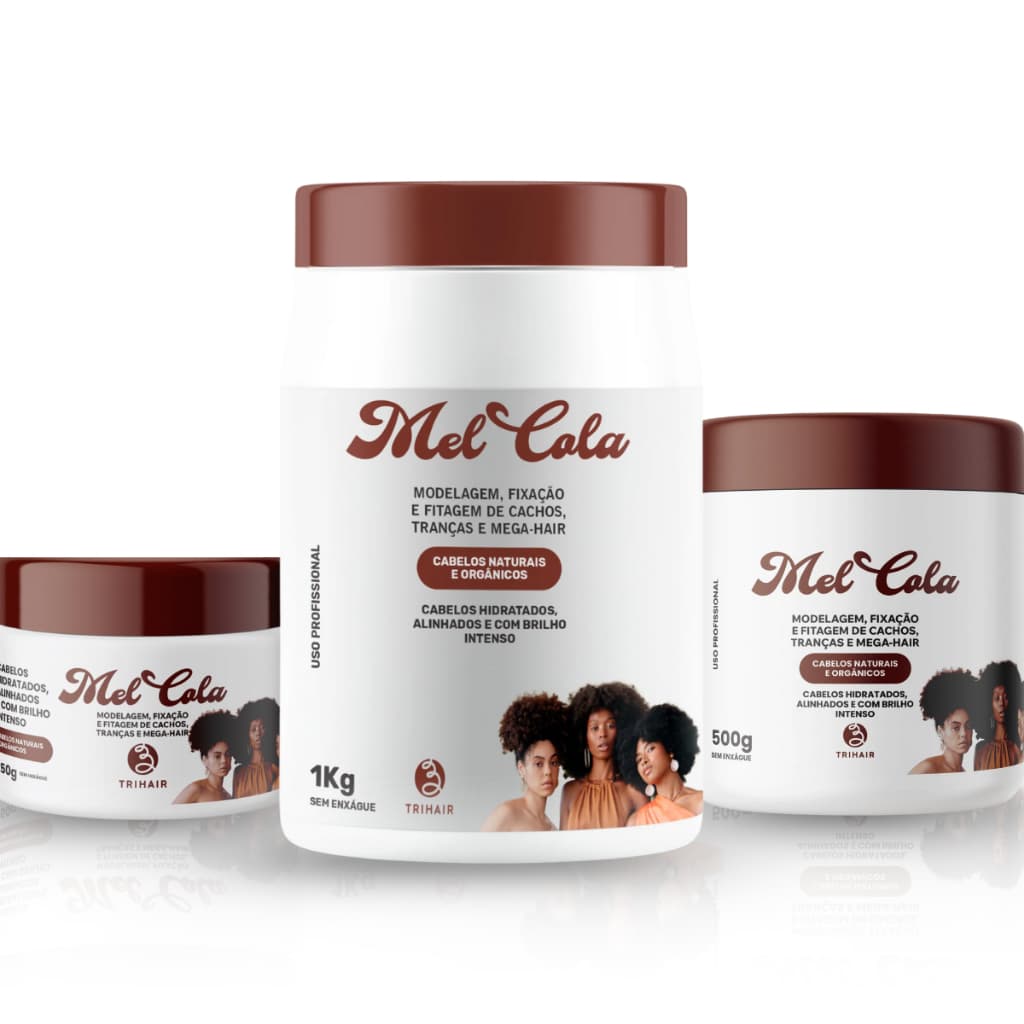 Mel Cola Trihair Mel Natural P/ Definição Modelação Fixação