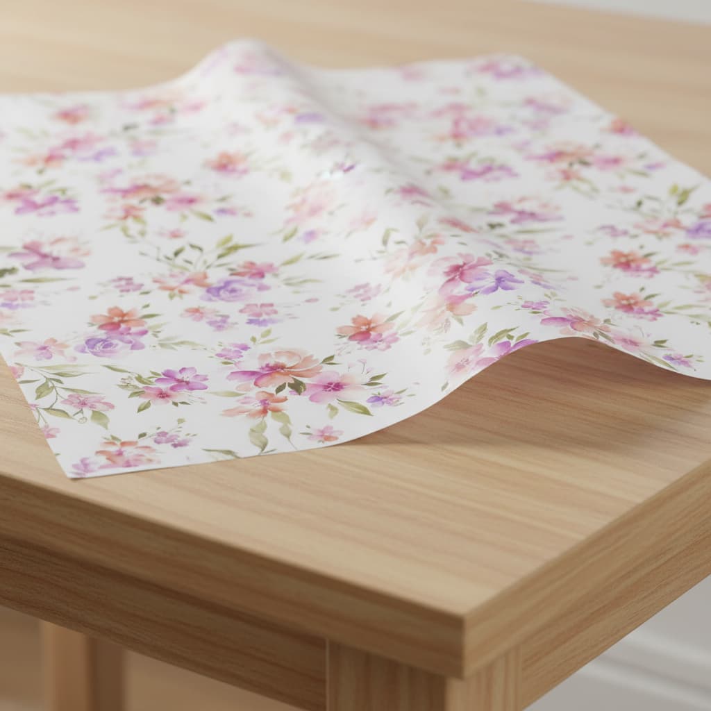 Papel De Seda 50x70cm  Estampado - 25 ou 50 Folhas / Amor - Presente - Flores