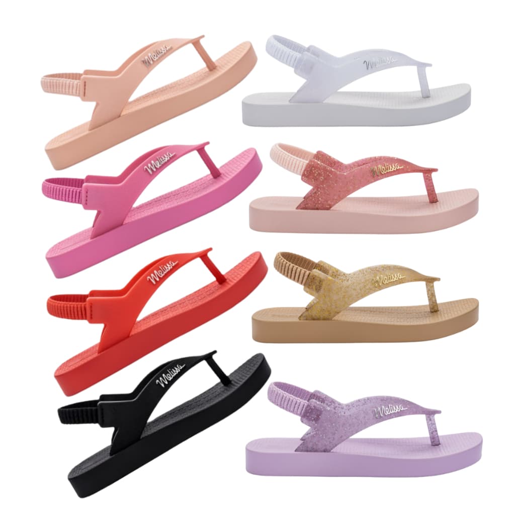 Chinelo Mini Melissa Sun Long Beach Baby Original 35762